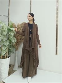 salaş uzun hırka kahve