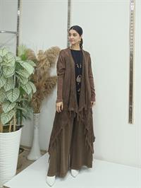 salaş uzun hırka kahve