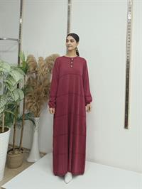 selin salaş elbise bordo
