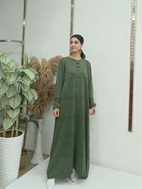 selin salaş elbise hakiyeşil