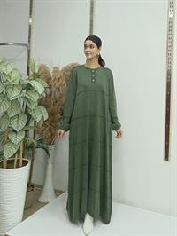 selin salaş elbise hakiyeşil