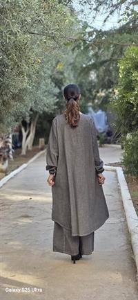 Sude  keten etnik tunik-Gri