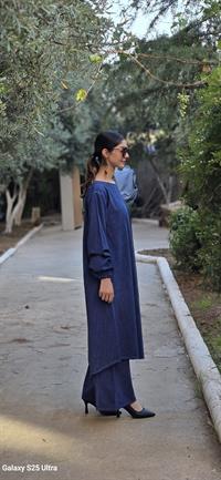 Sude  keten etnik tunik-Lacivert