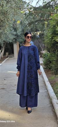 Sude  keten etnik tunik-Lacivert