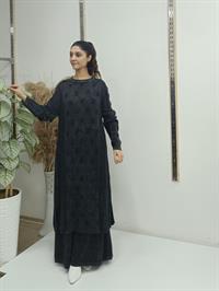 tarz uzun tunik antrasit