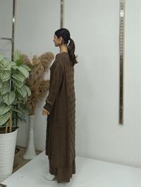 tarz uzun tunik kahverengi