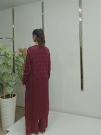 tarz uzun tunik bordo