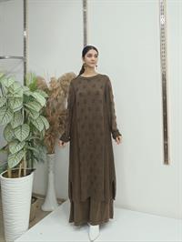 tarz uzun tunik kahverengi