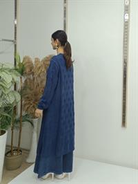 tarz uzun tunik lacivert