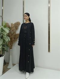 Yandan Düğmeli Elbise Antrasit