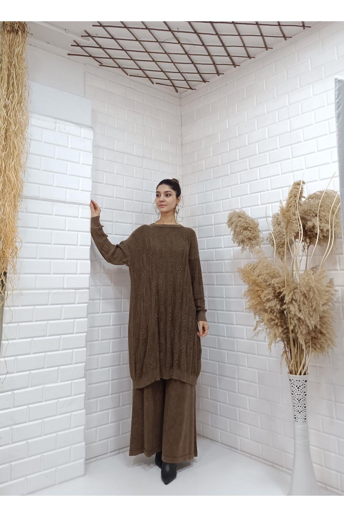 Basic Bisiklet Yaka Salaş Tunik