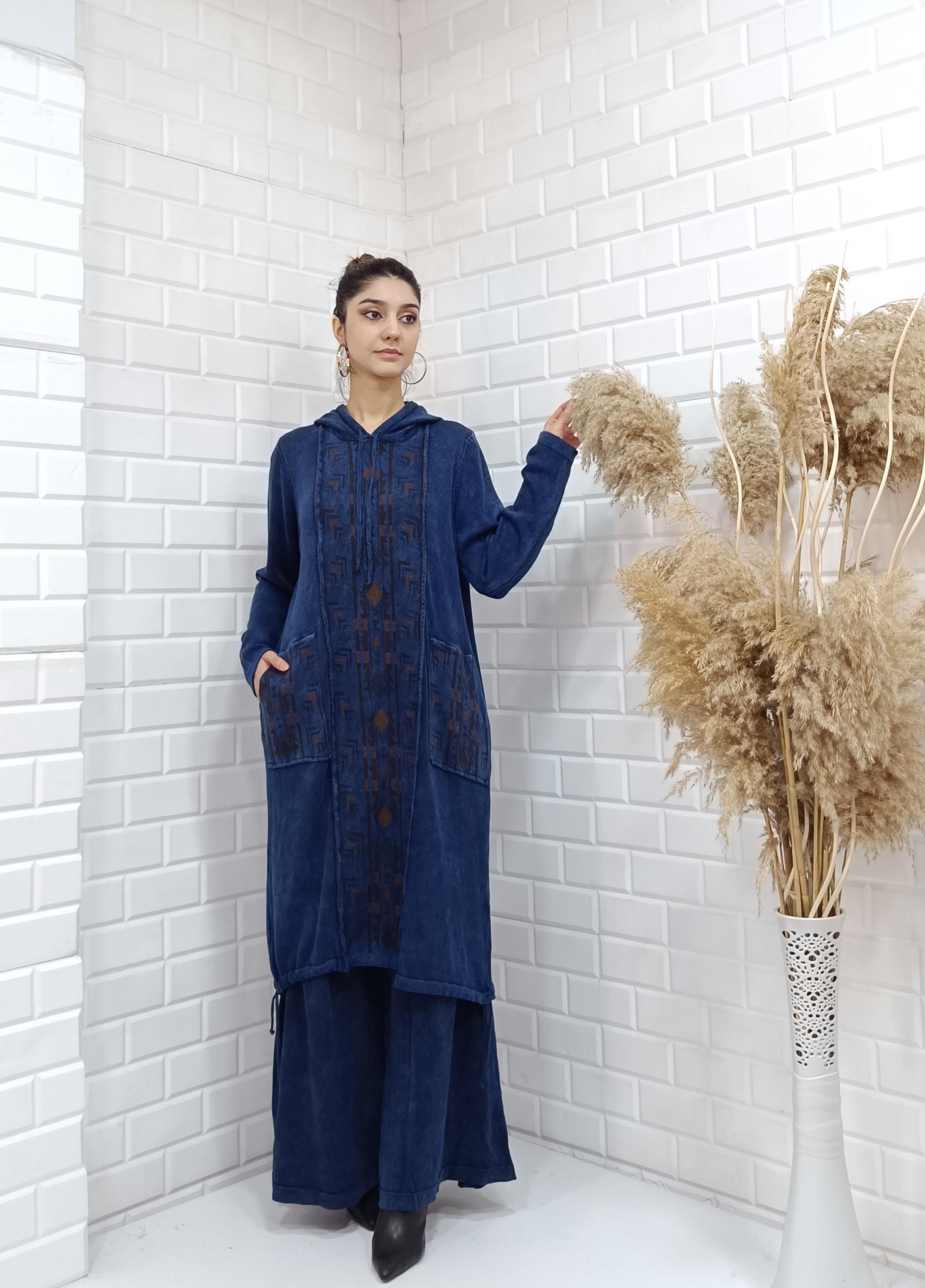 etnik tunik lacivert