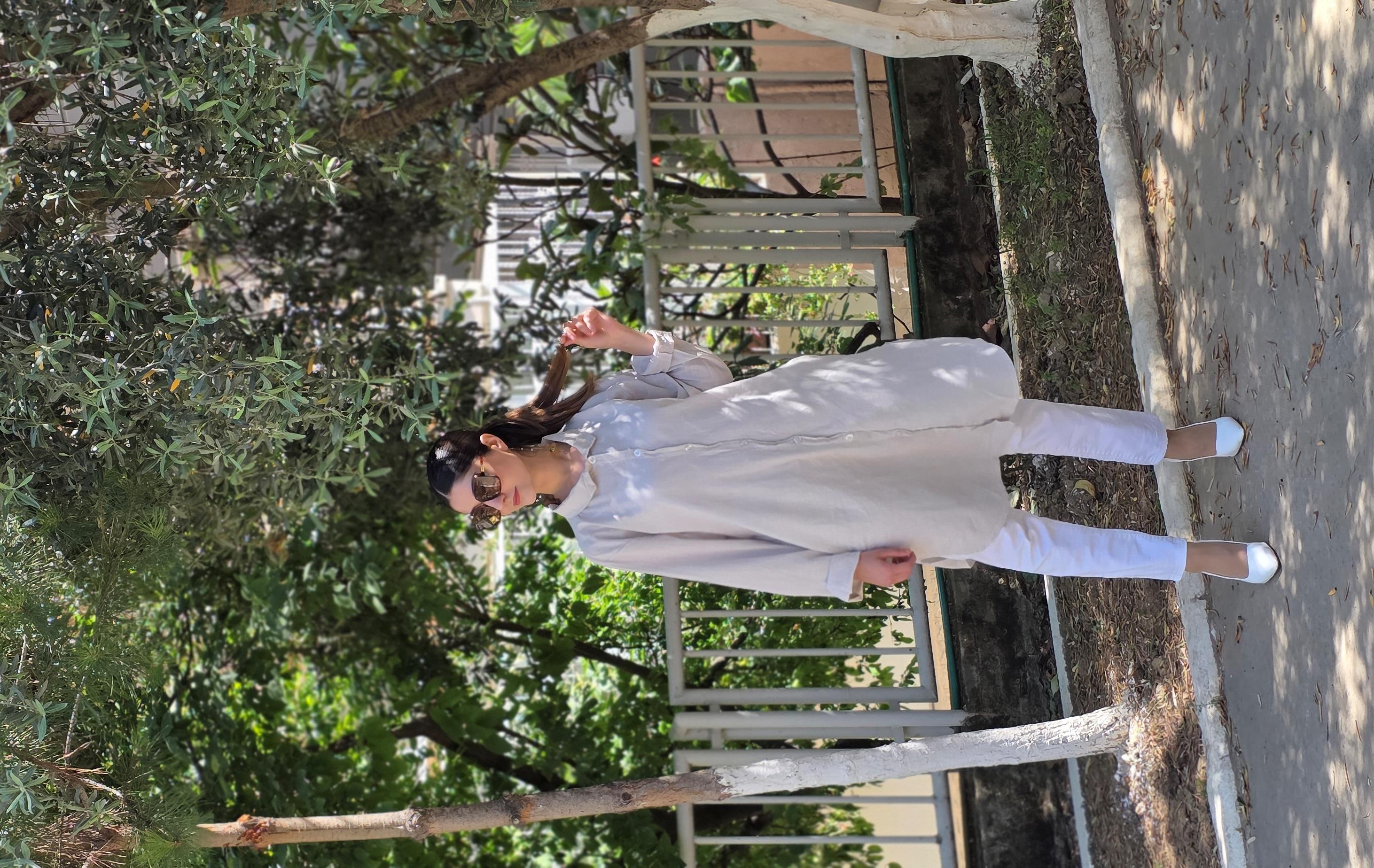 keten dümeli gömlek