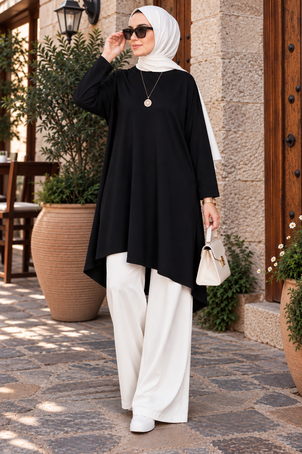 salaş rahat tunik siyah