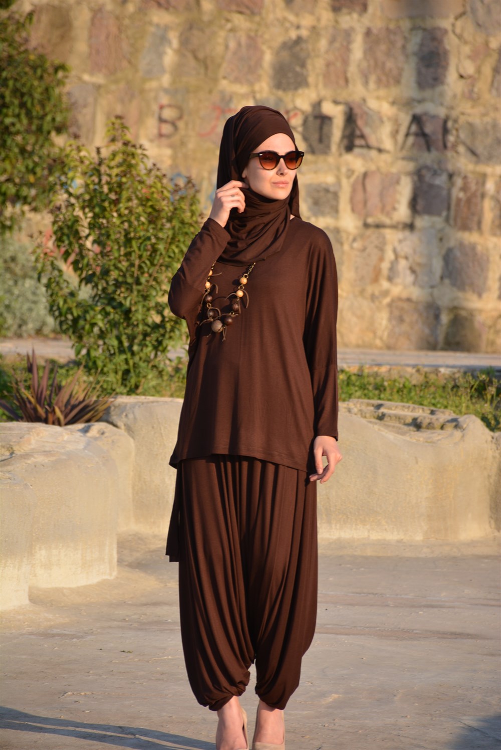 Salaş Tunik-Kahverengi