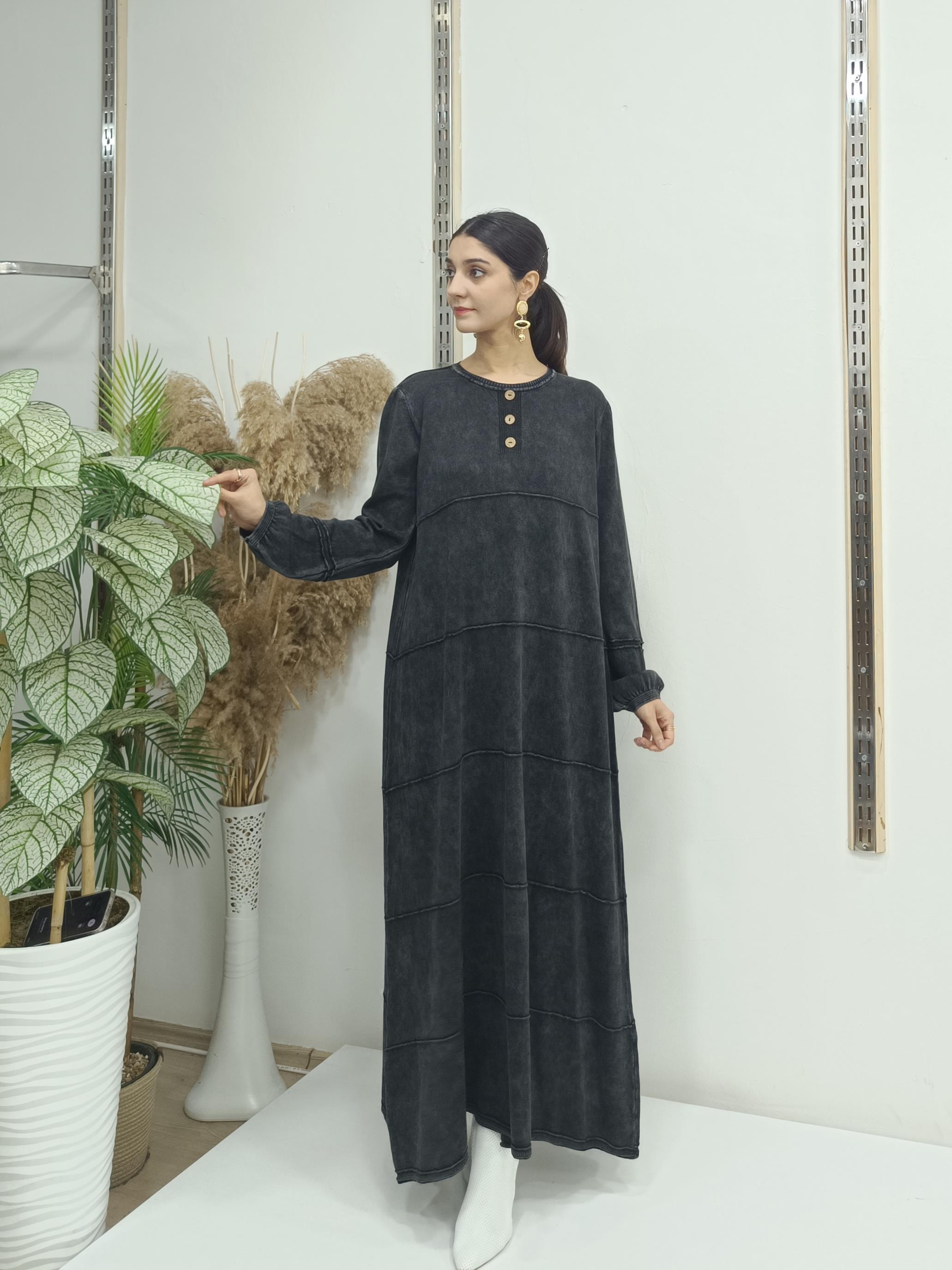 selin salaş elbise antrasit