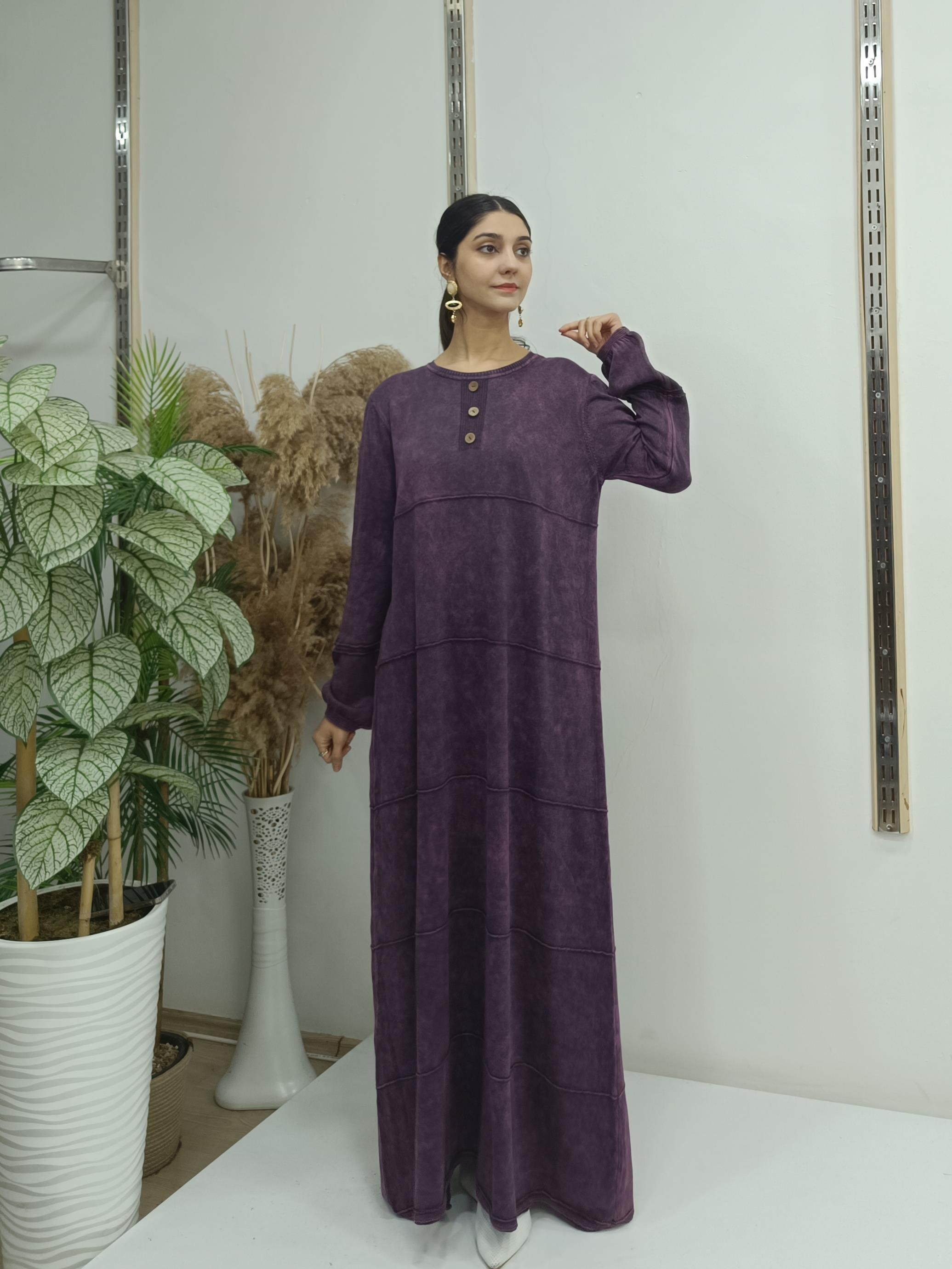 selin salaş elbise mürdüm