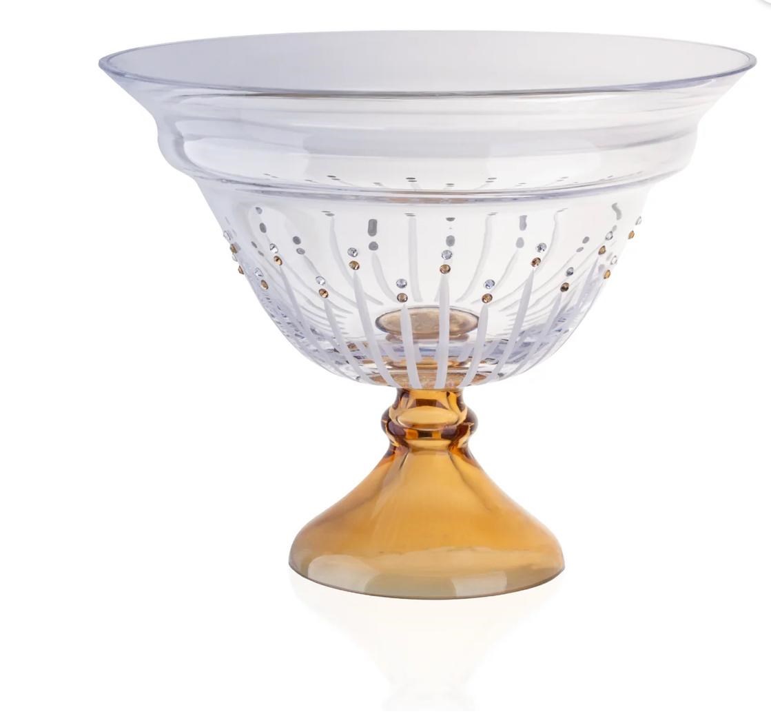 Decorium Amber Boncuklu Ayaklı Kase