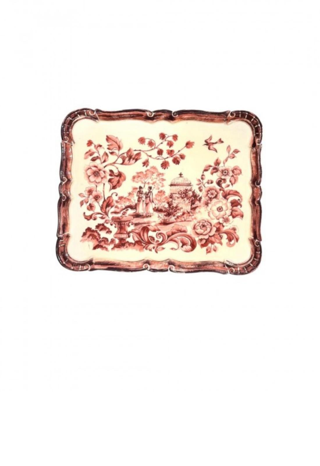 Tirinnanzi Pink Victoriana D. Büyük Tepsi