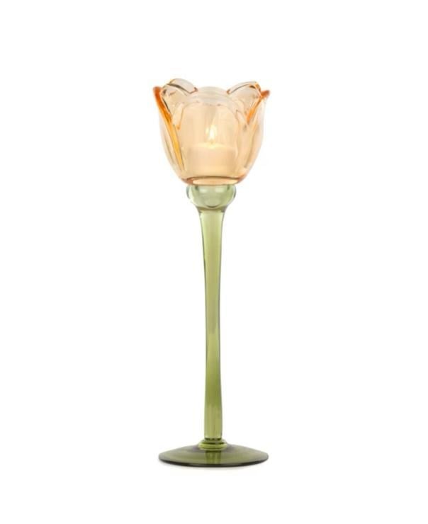 Turuncu Cam Kadeh (27 CM)