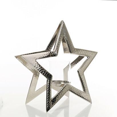 Vitale Silver Yıldız Mumluk 2 Yüzeyli