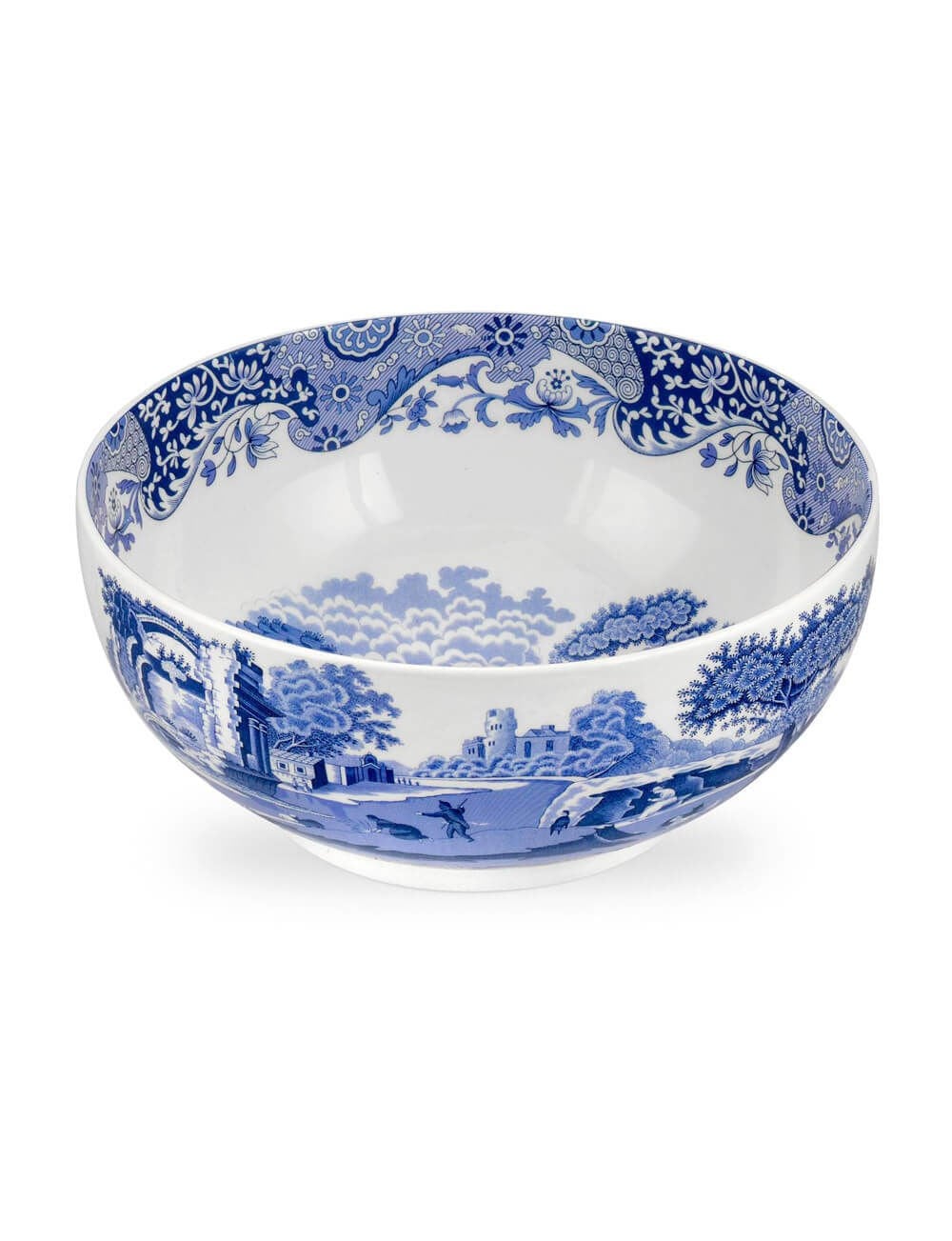 Spode Blue Italian Yuvarlak Salata Servis Tabağı