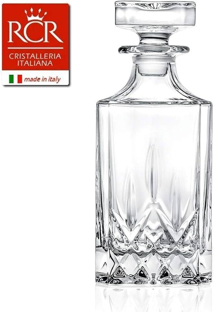 RCR Cristalleria Italiana Kristal Cam Viski Şişesi