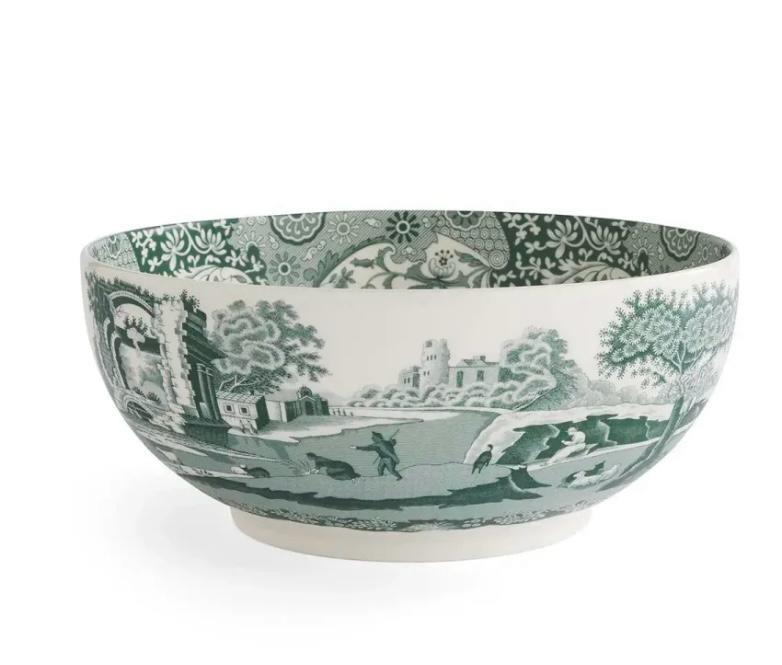 Spode Heritage Green Italian Yuvarlak Salata Servisi
