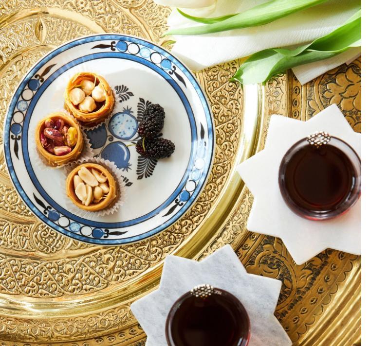 Zennup Nar Mavi Ekmek Tabağı 