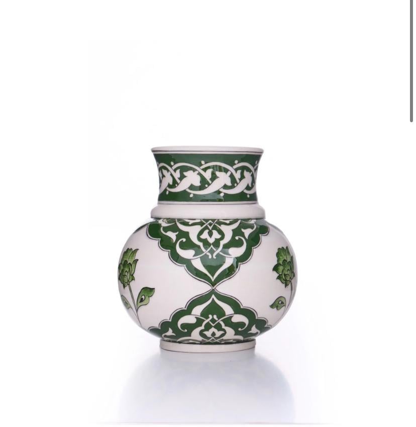 Çini Vazo Yeşil