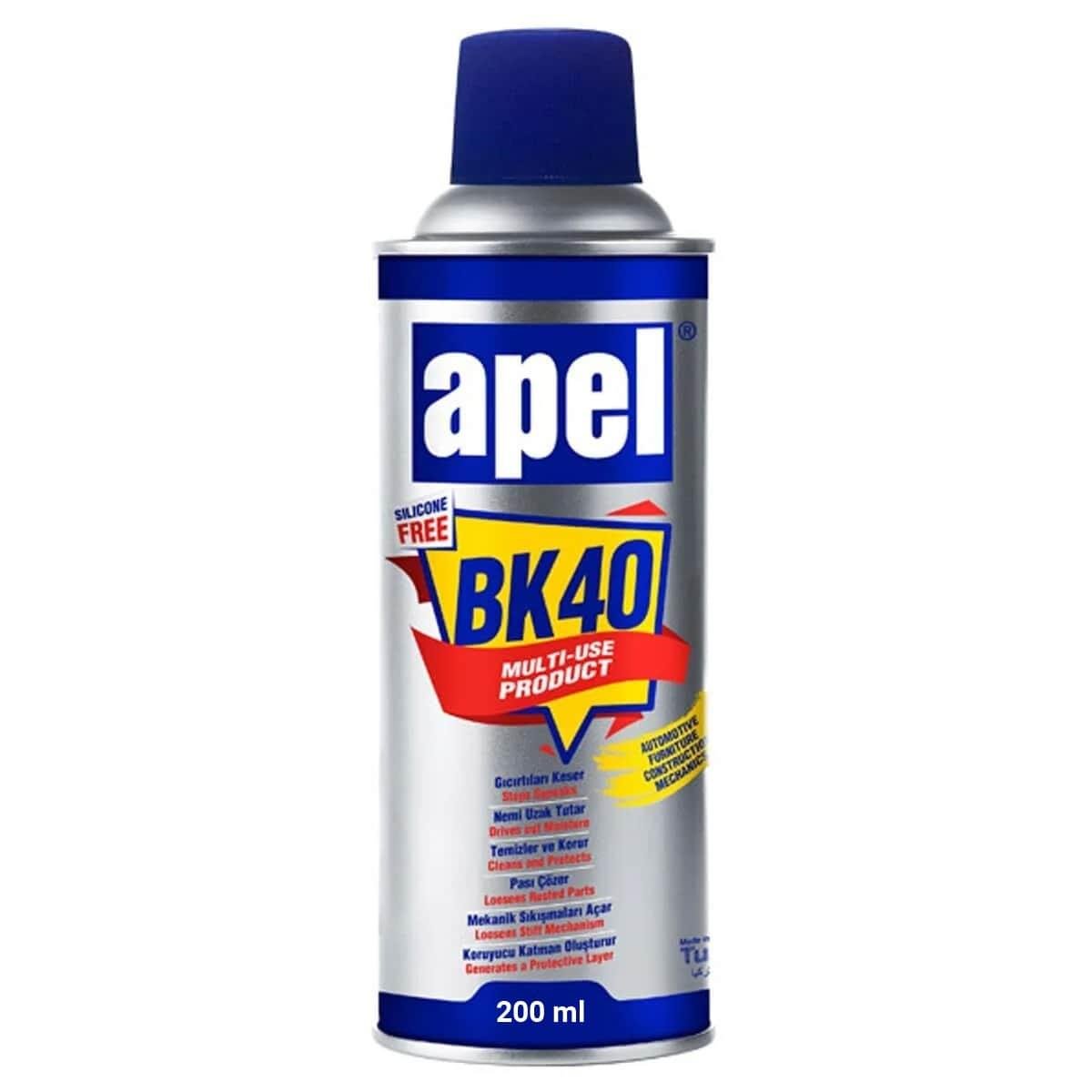 Apel BK40 Pas Sökücü Yağlayıcı Sprey 200 Ml
