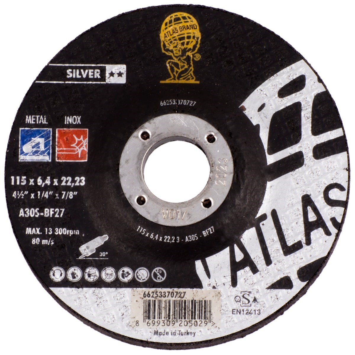 ATLAS METAL TAŞLAMA 115*6,4*22,23