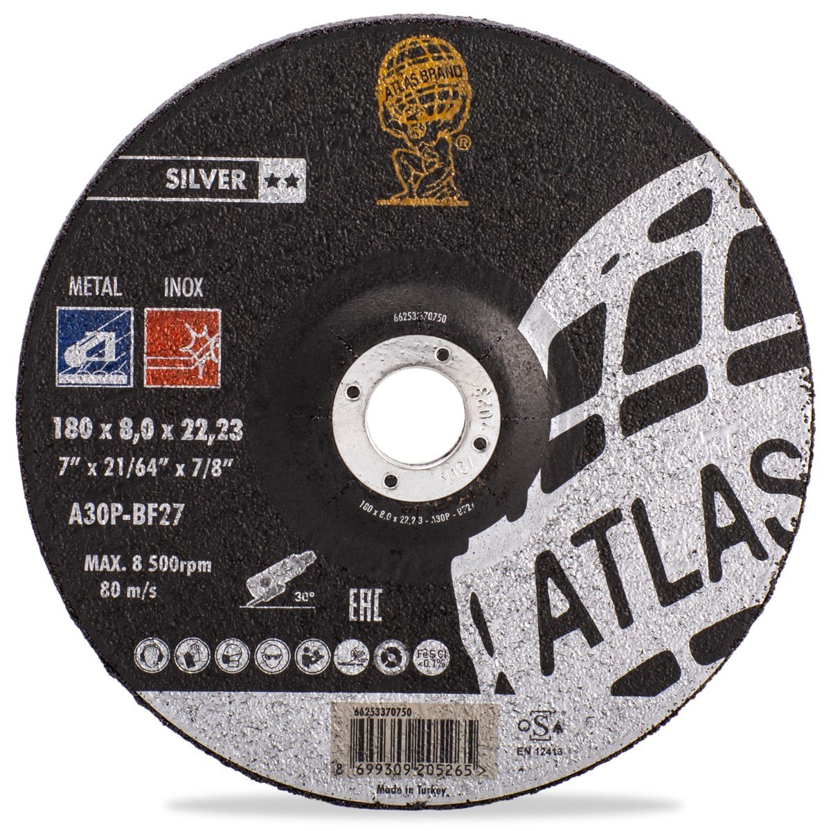 ATLAS METAL TAŞLAMA 180*8,0*22,23