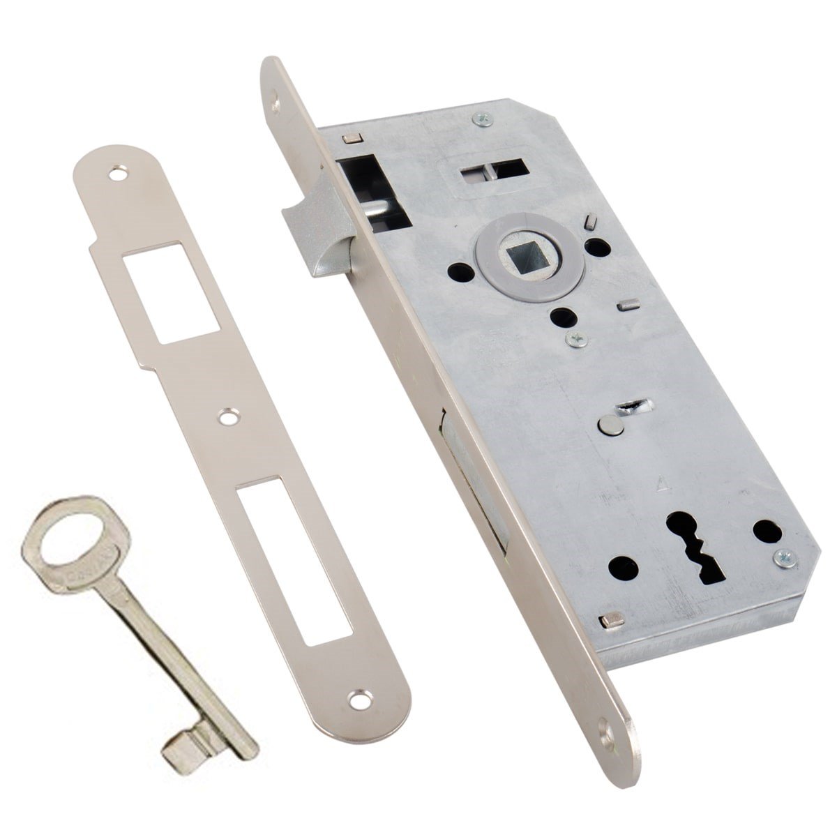 DoorAks İç Kapı Kilidi 23*40 mm Nikel Oval