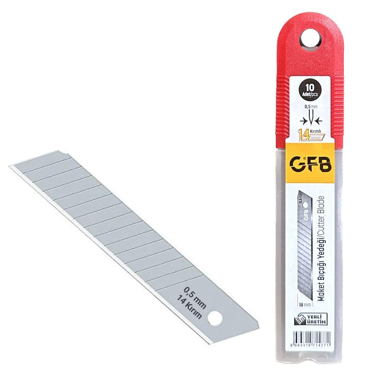 GFB MAKET BIÇAĞI YEDEĞİ 10 ADET (14 Kırım)