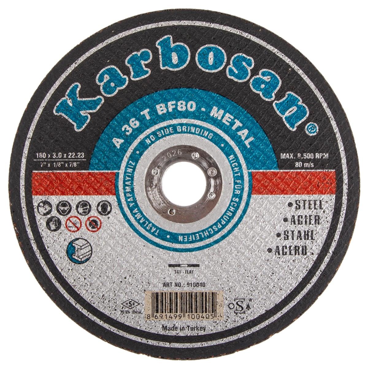 Karbosan Metal Kesici 180*3,0*22,23