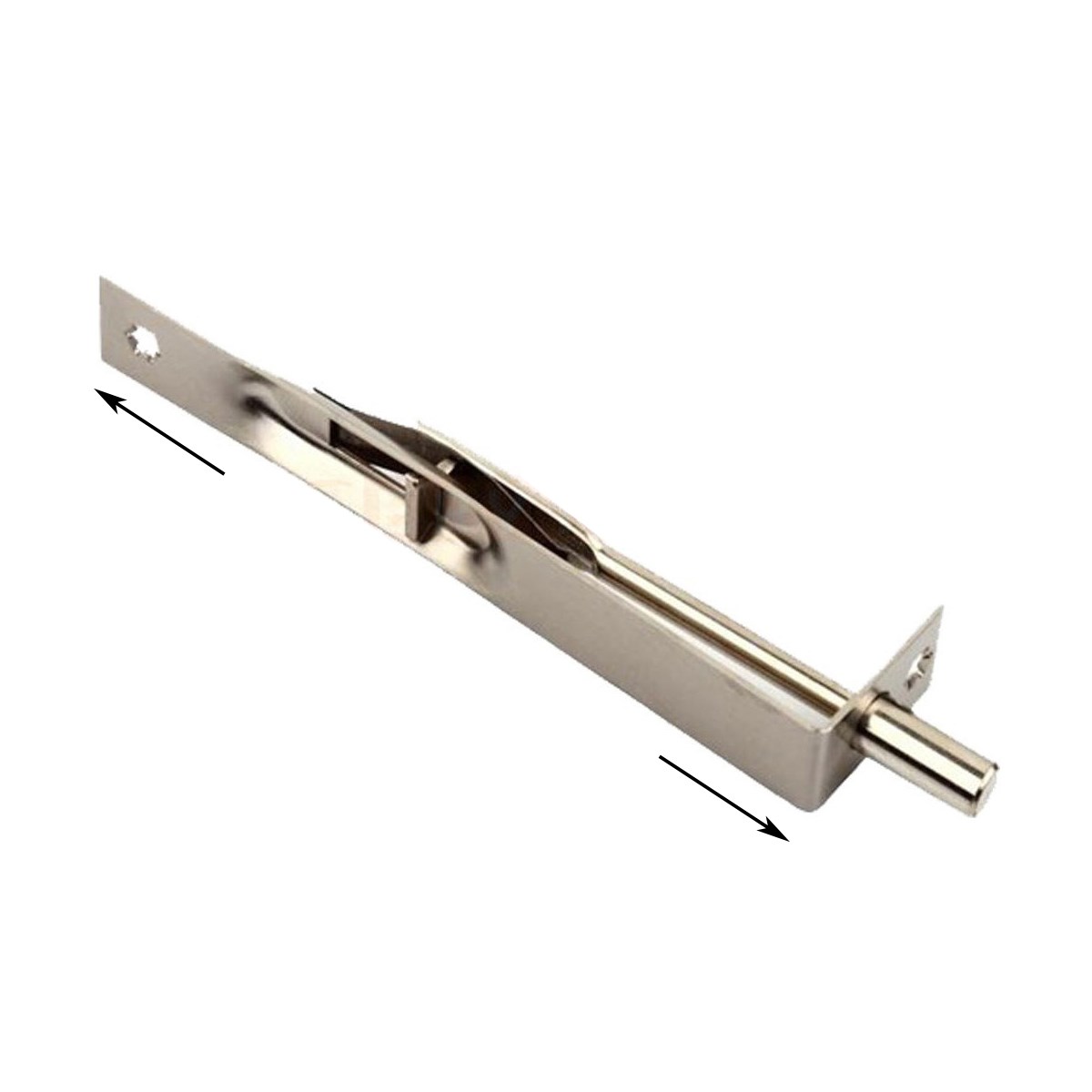 Çelik İtmeli Gömme Sürgü Saten