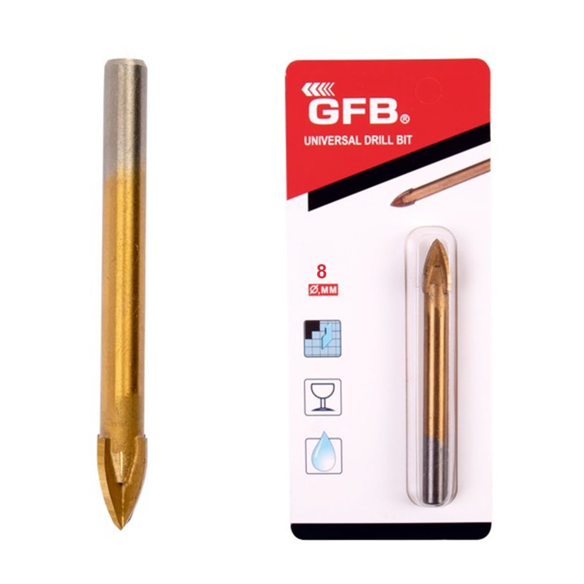 GFB CAM SERAMİK DELME 8 MM