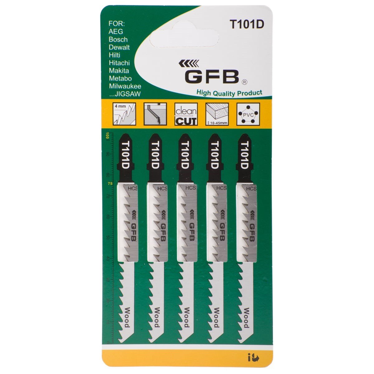 GFB T101-D AHŞAP DEKUPAJ UCU 5 ADET