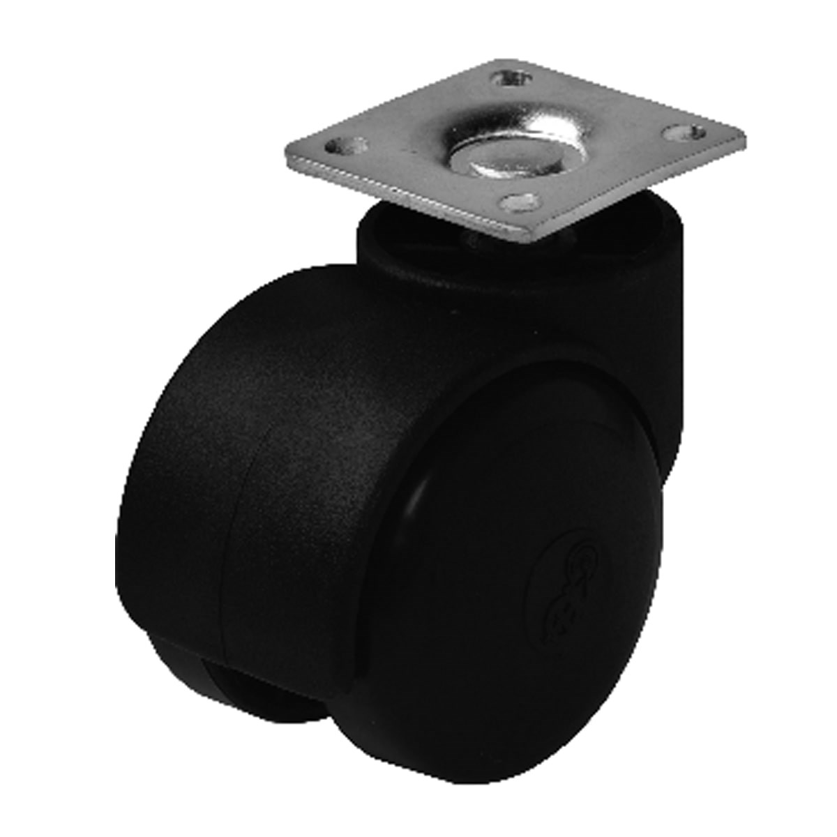 HTS 411|PLASTİK BÜRO TİPİ TABLALI SİYAH TEKER