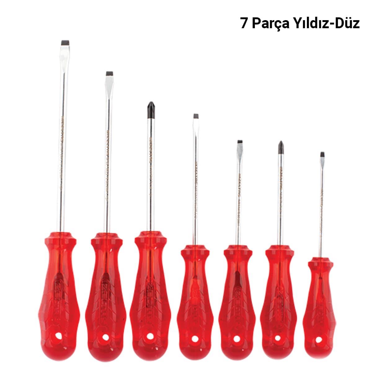 İZELTAŞ Kraft Seri Tornavida Takımı 7 Parça