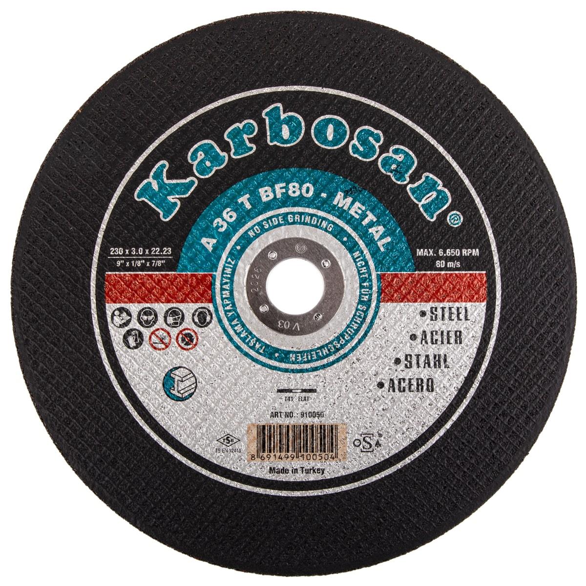 Karbosan Metal Kesici 230*3,0*22,23