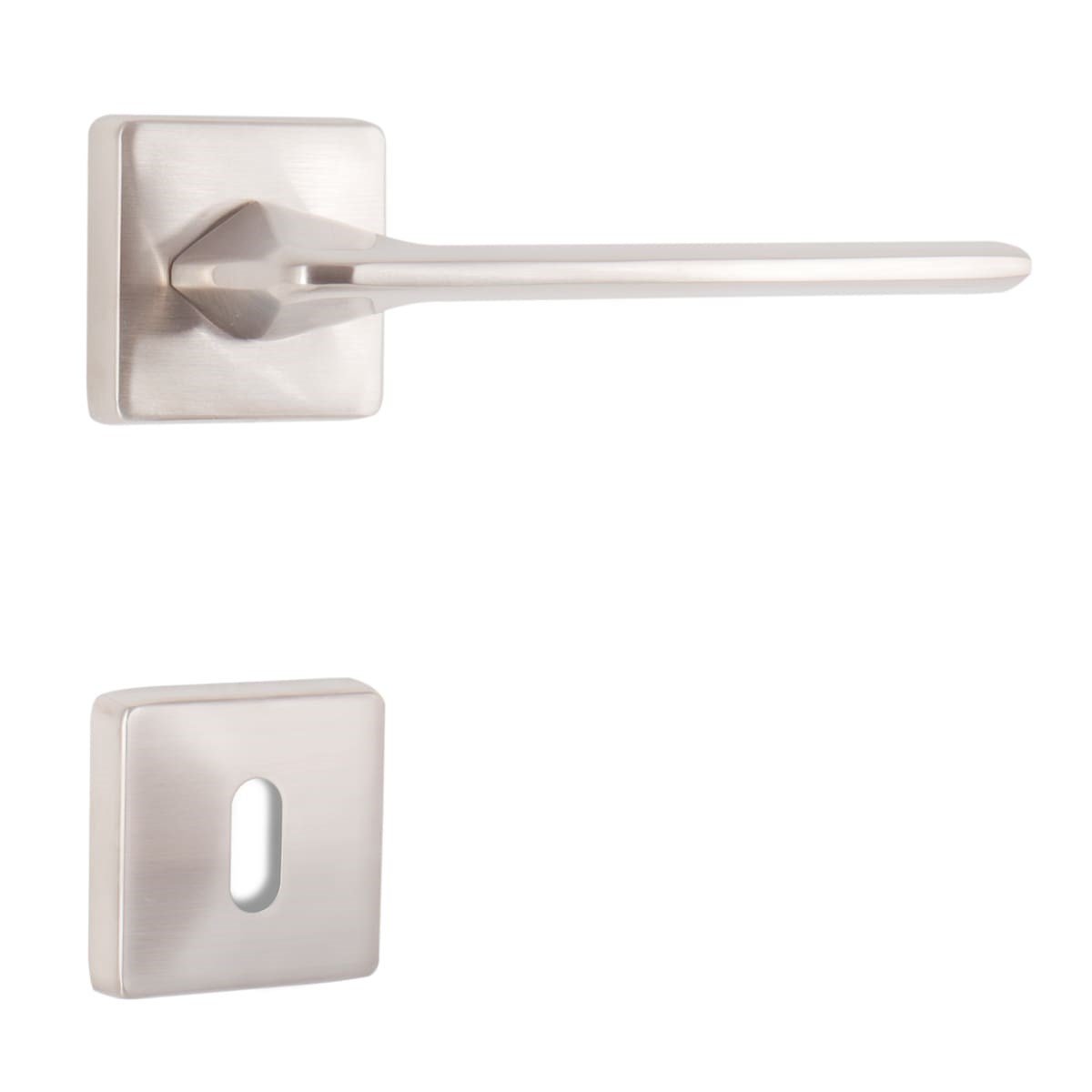 ÖZEN ZMK PRİZMA KARE ROZETLİ KAPI KOLU İNOX