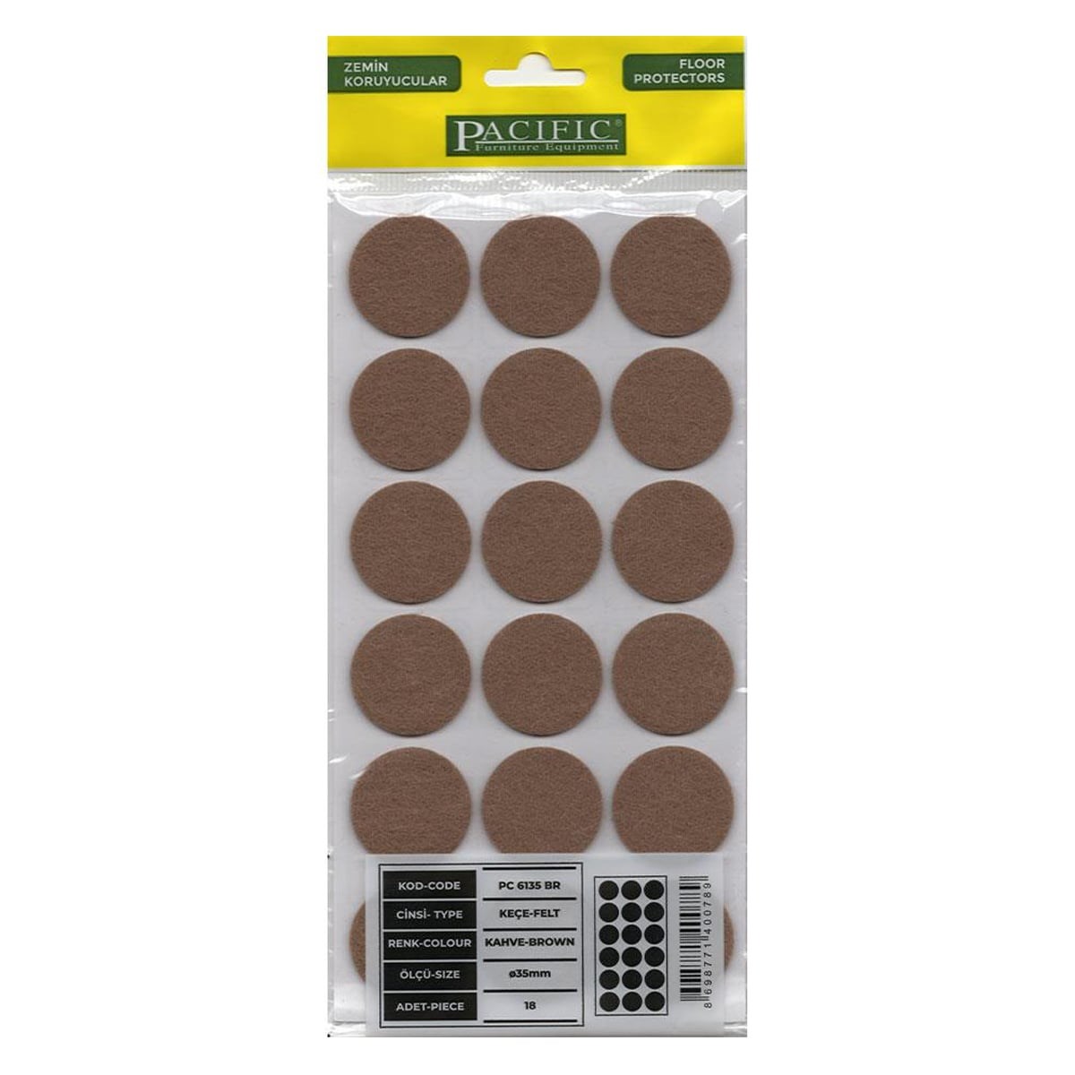 Pacıfıc Kahverengi Keçe-Ø35 mm