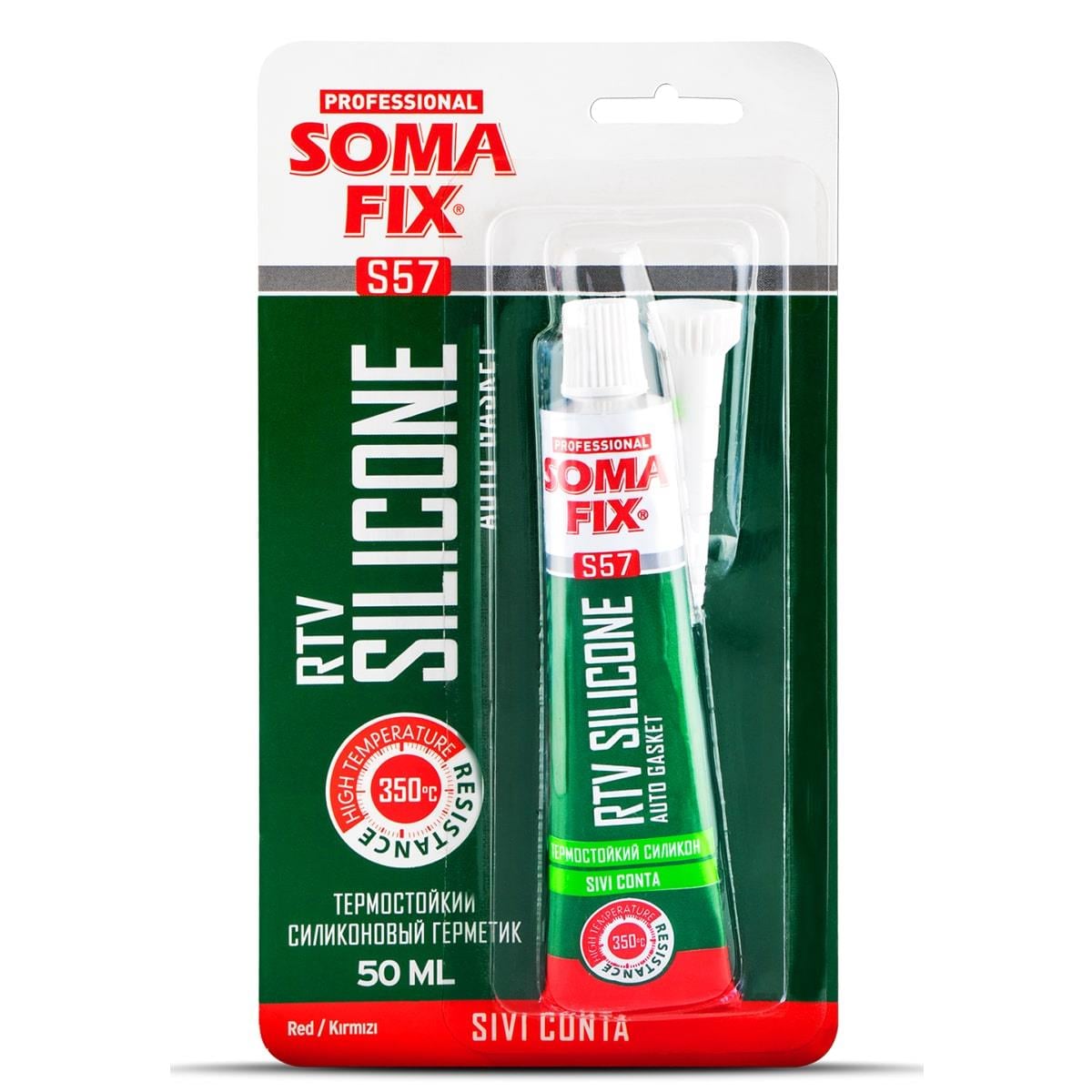 Somafix S57 Sıvı Conta Kırmızı 50 ml
