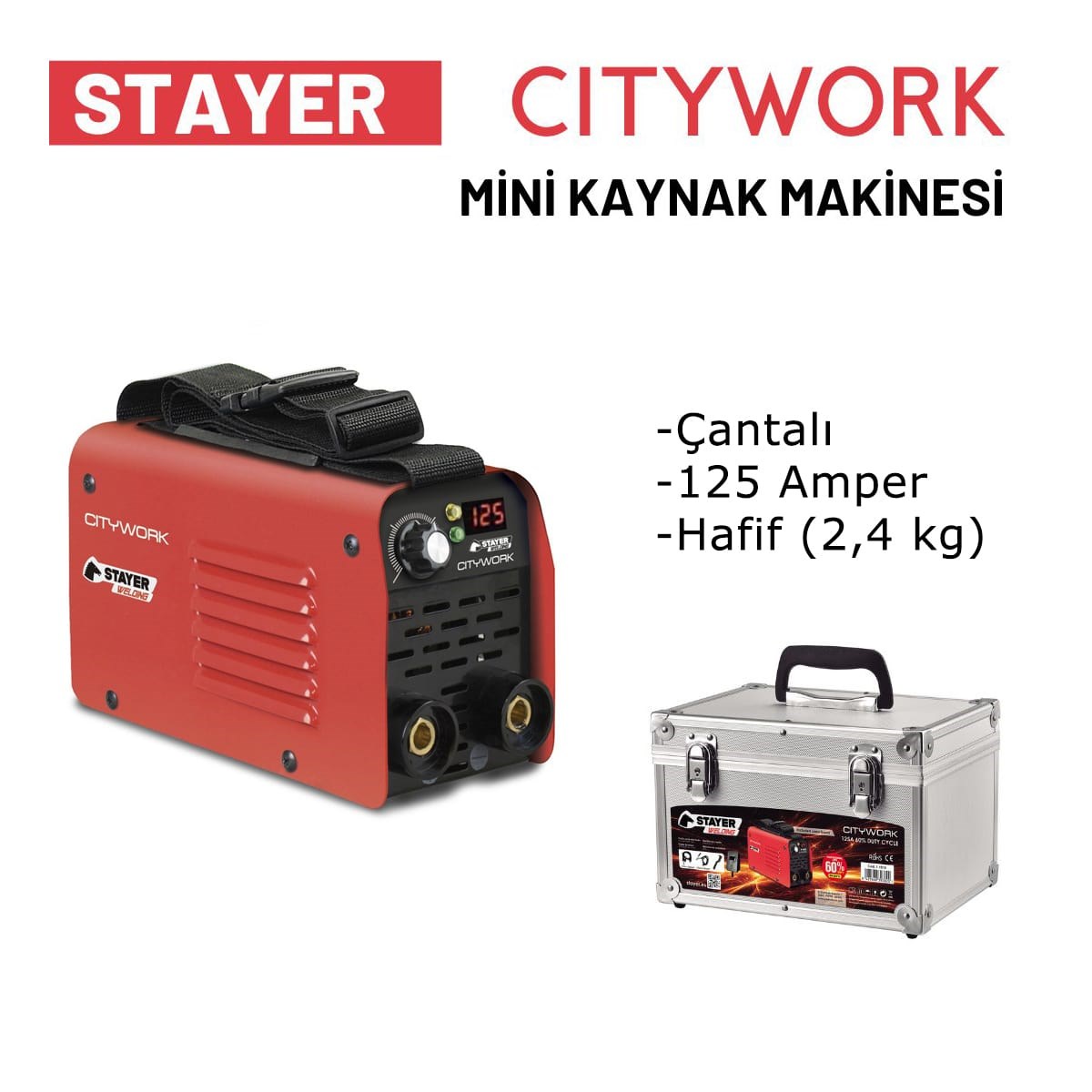 STAYER PROGRESS 1200 KAYNAK MAKİNESİ 125 AMP