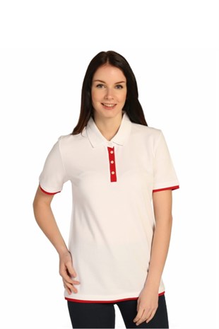 T-shirtSOLO TRİKOA19A006-1Solo Polo Yaka Bayan Pike Pamuk T-Shirt