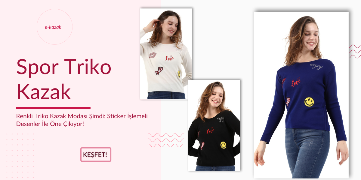 Renkli Triko Kazaklar