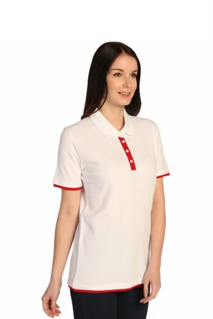 T-shirtSOLO TRİKOA19A006-1Solo Polo Yaka Bayan Pike Pamuk T-Shirt