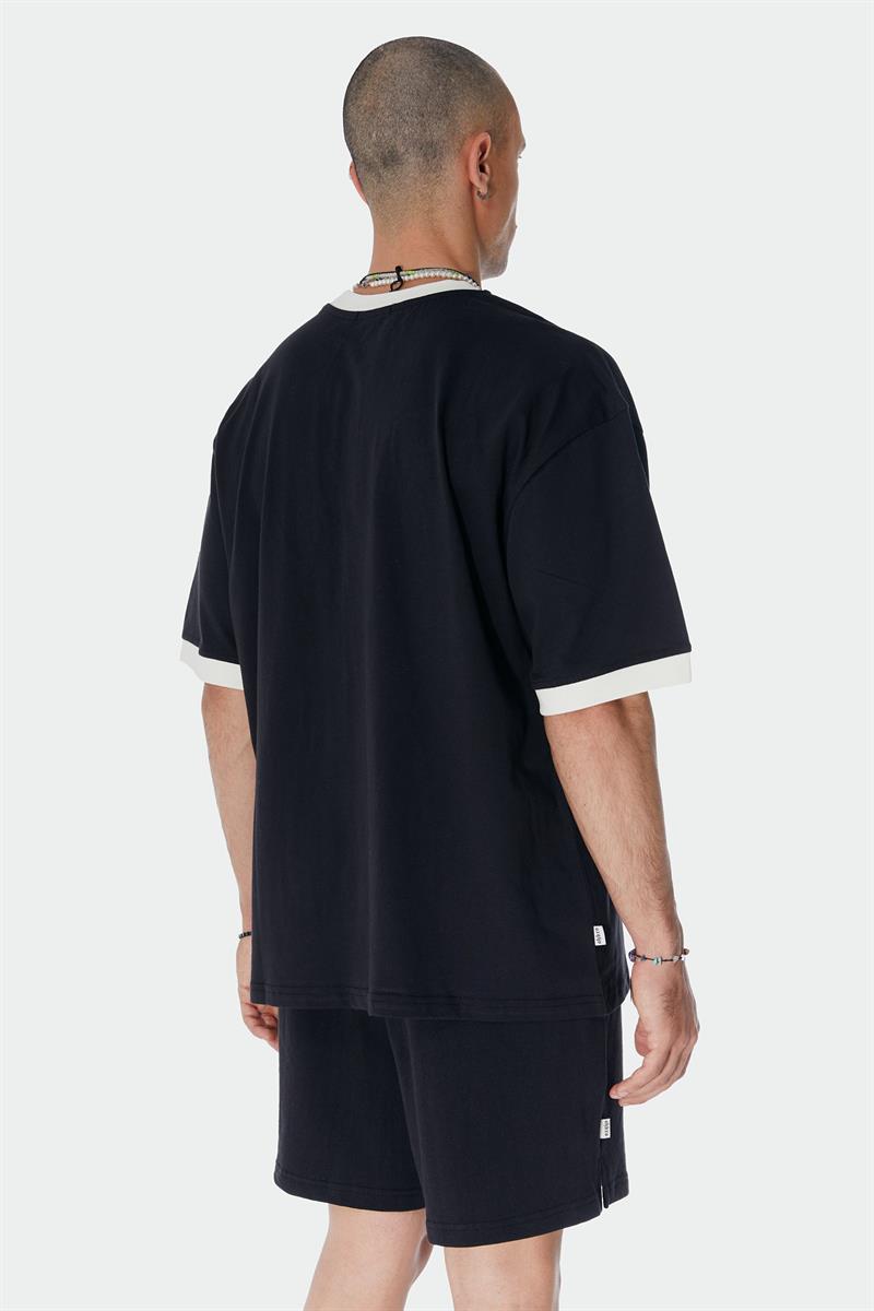  Vintage Siyah Oversize Tişört